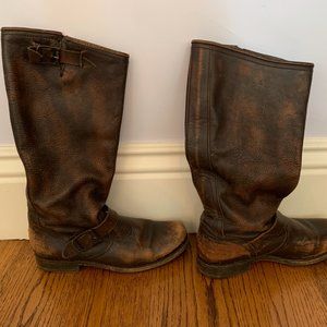 Frye Veronica Brown Slouch Boots